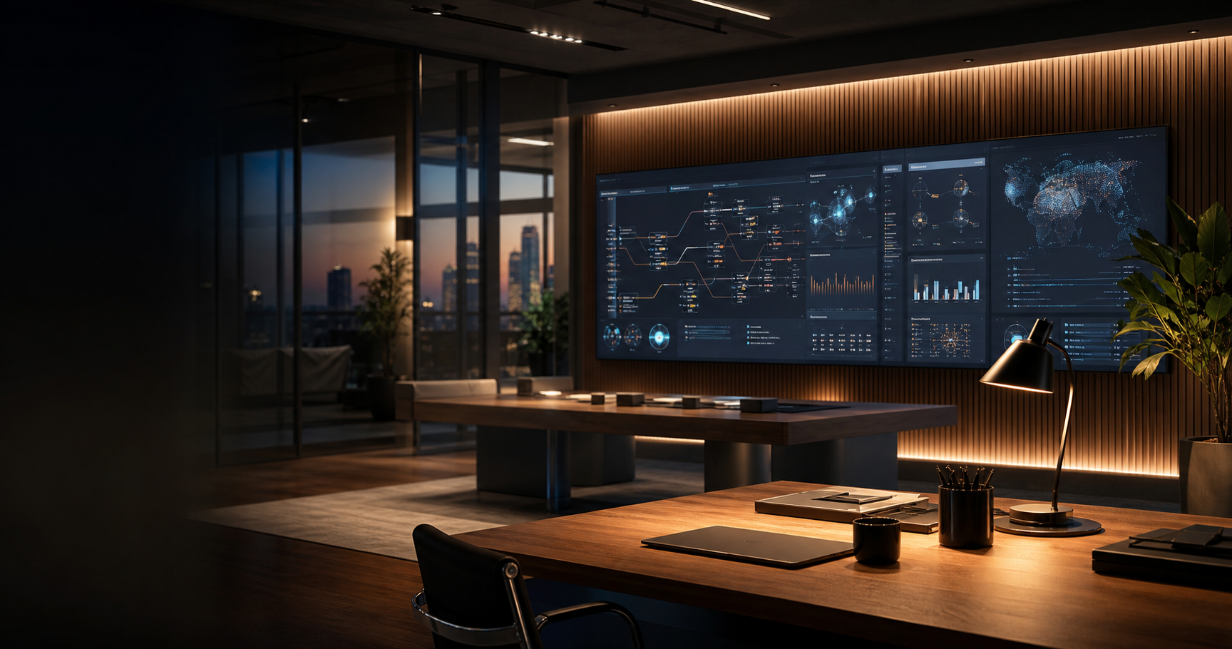 Operations workspace with dashboards and intake workflows